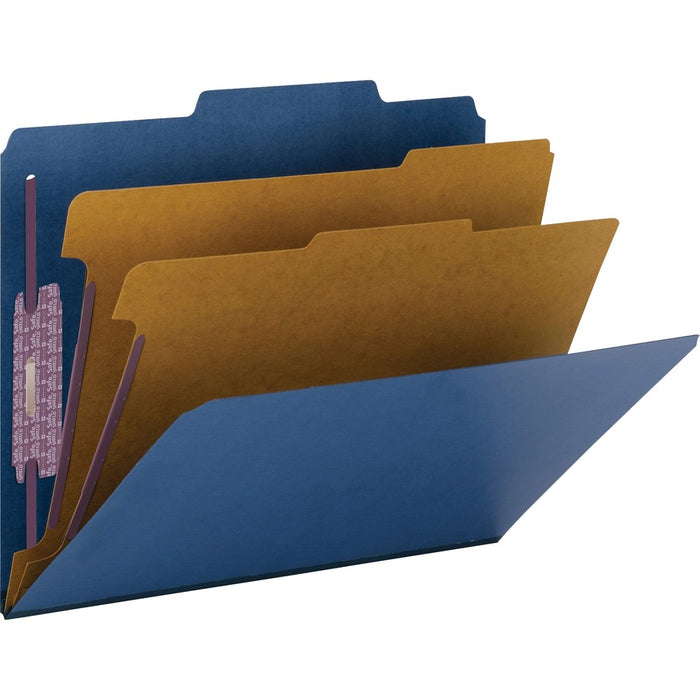 Smead Premium Pressboard Classification Folders with SafeSHIELD® Coated Fastener Technology