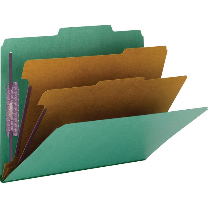 Smead Premium Pressboard Classification Folders with SafeSHIELD® Coated Fastener Technology