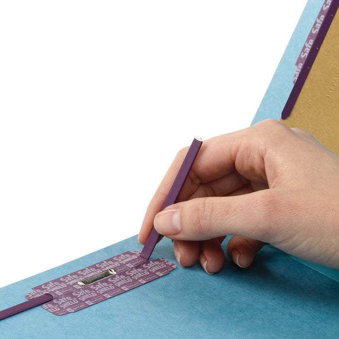 Smead Premium Pressboard Classification Folders with SafeSHIELD® Coated Fastener Technology