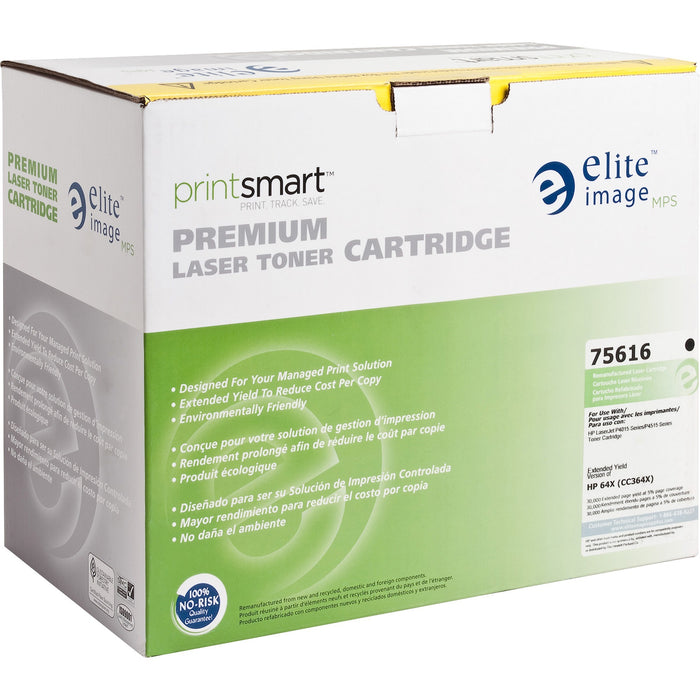 Elite Image Remanufactured Laser Toner Cartridge - Alternative for HP 64X (CC364X) - Black - 1 Each