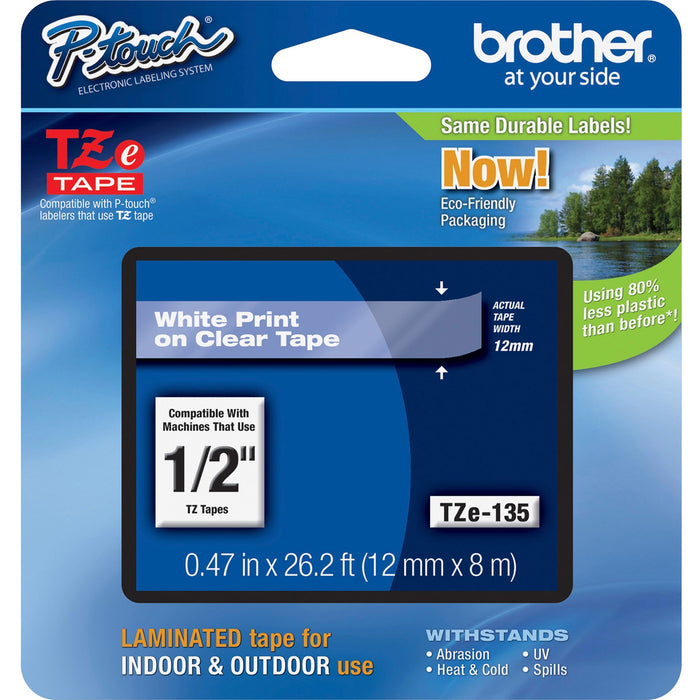 Brother P-touch TZe Laminated Tape Cartridges