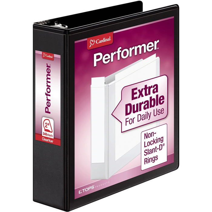 Cardinal Performer ClearVue Slant-D Ring Binder