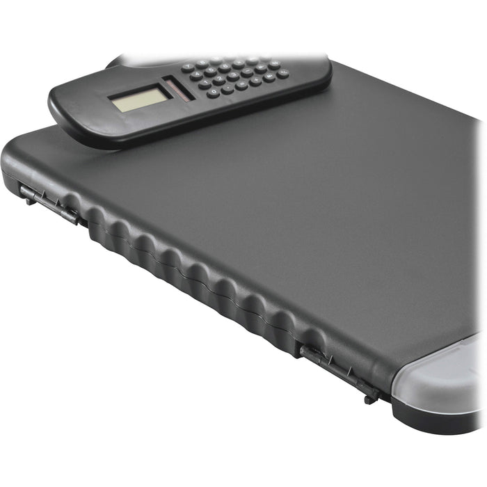 Officemate Slim Clipboard Storage Box with Calculator