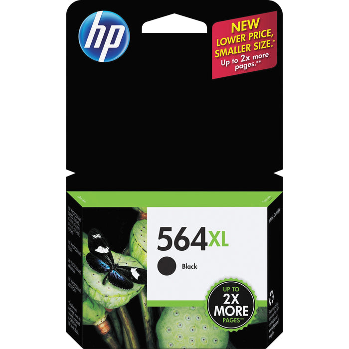 HP 564XL (CN684WN) Original High Yield Inkjet Ink Cartridge - Black - 1 Each