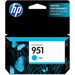 HP 951 (CN050AN) Original Inkjet Ink Cartridge - Cyan - 1 Each