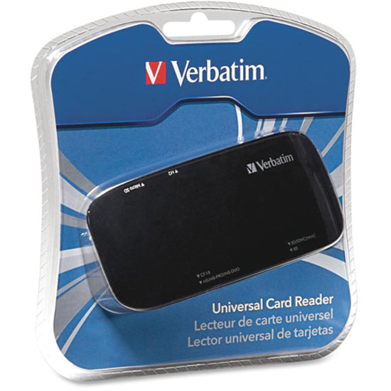 Verbatim Universal Card Reader, USB 2.0 - Black