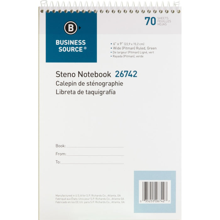 Business Source Steno Notebook