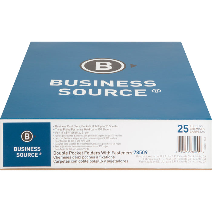 Business Source Letter Recycled Pocket Folder