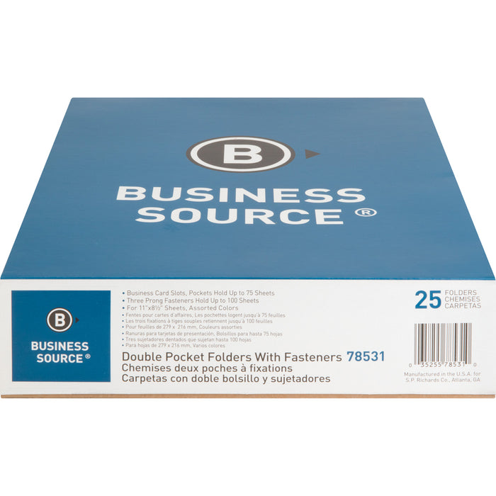 Business Source Letter Recycled Pocket Folder