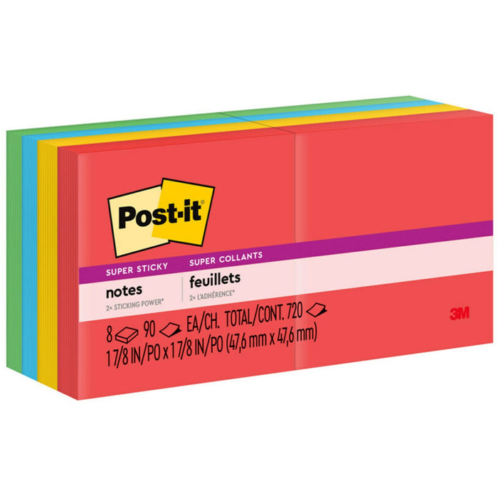 Post-it® Super Sticky Notes - Playful Primaries Color Collection