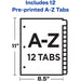 Avery® Preprinted A-Z Plastic Dividers