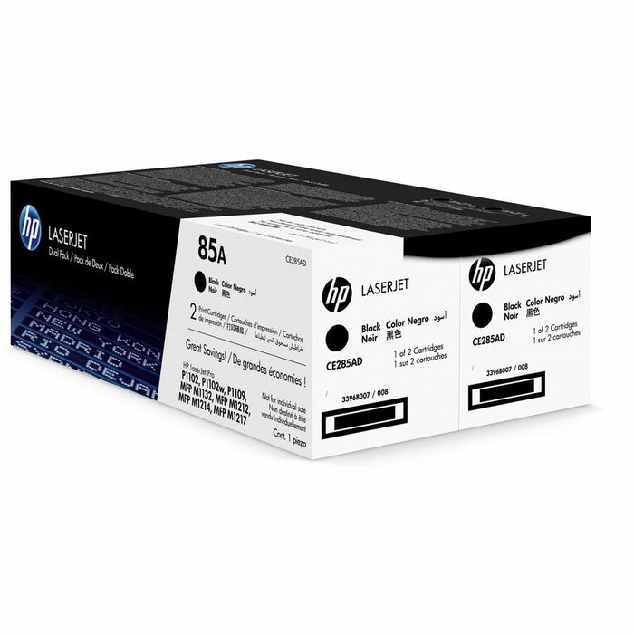 HP 85A 2-pack Black Original LaserJet Toner Cartridges