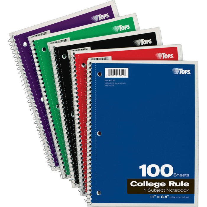 TOPS 1 - subject College - ruled Notebook - Letter