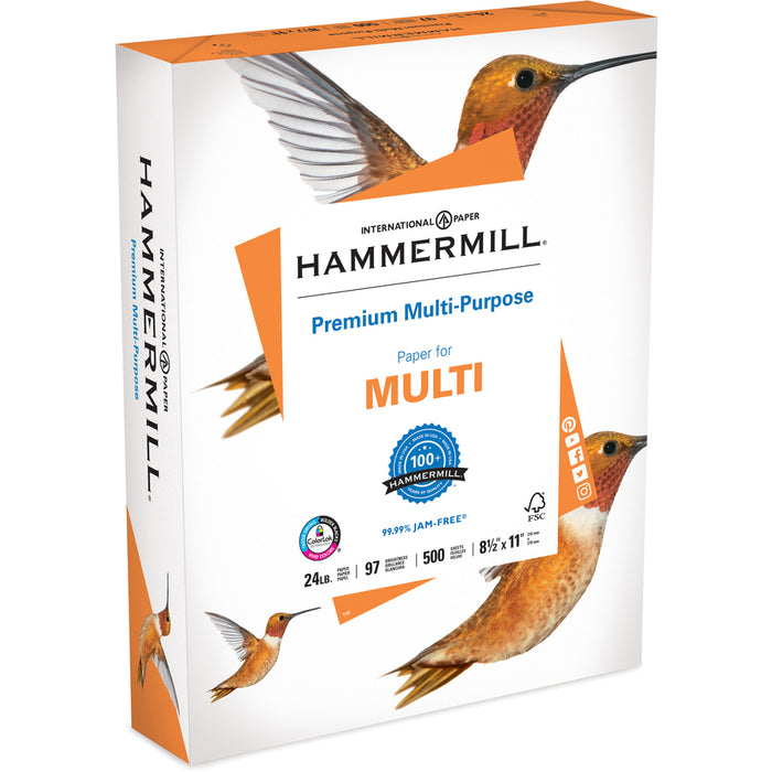 Hammermill Premium Multipurpose Paper- 5 Ream - White