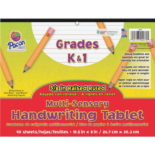 Pacon Grades K-1 Multi-sensory Handwriting Tablet