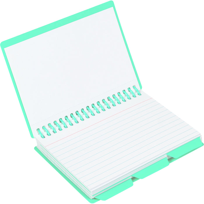 C-Line Spiral Bound Index Card Notebook with Index Tabs