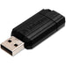 64GB PinStripe USB Flash Drive - Black