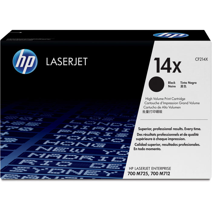 HP 14X (CF214X) Original High Yield Laser Toner Cartridge - Single Pack - Black - 1 Each