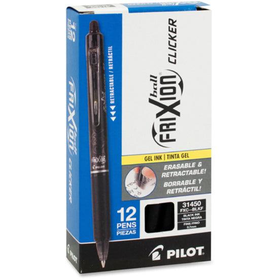 Pilot FriXion .7mm Clicker Erasable Gel Pens