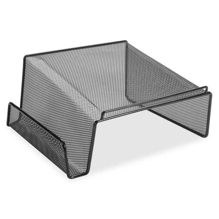 Lorell Black Mesh/Wire Angled Height Mesh Phone Stand