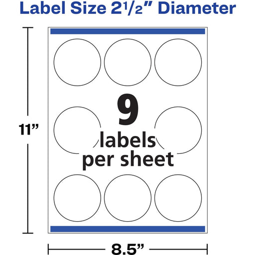Avery® Circle Labels - Sure Feed Technology