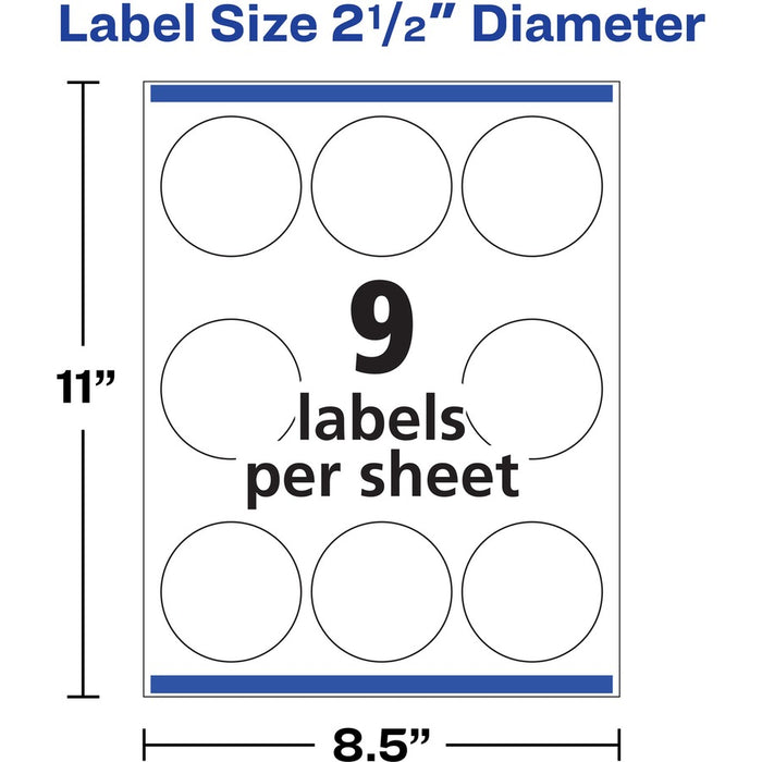 Avery® Circle Labels - Sure Feed Technology