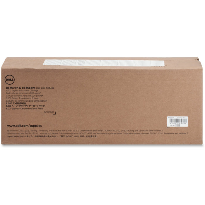 Dell Original Laser Toner Cartridge - Black - 1 Each