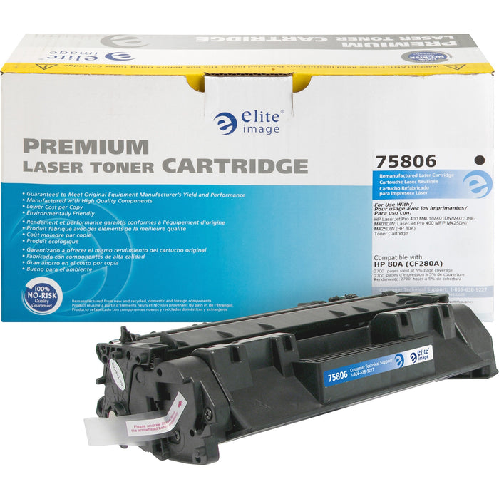 Elite Image Remanufactured Toner Cartridge - Alternative for HP 80A (CF280A)