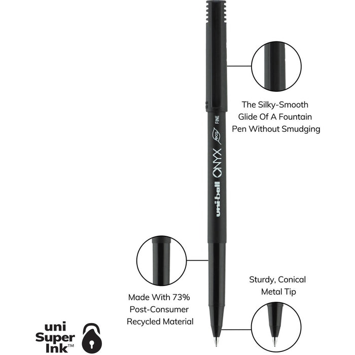 uniball Onyx Rollerball Pens