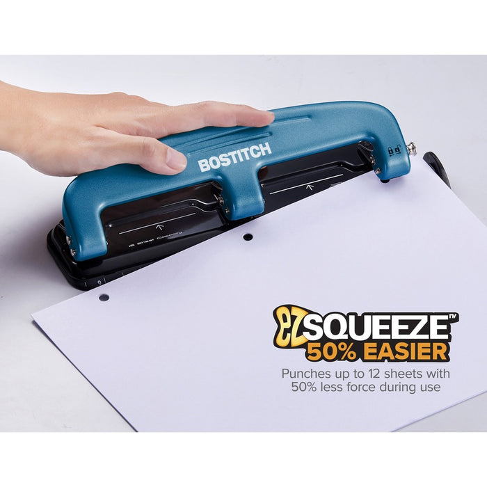 Bostitch EZ Squeeze™ 12 Three-Hole Punch