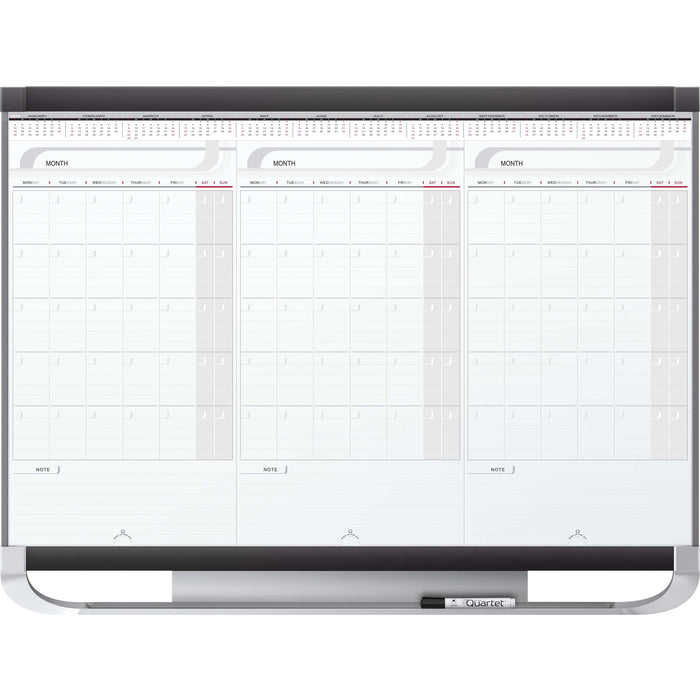 Quartet Prestige 2 Sliding Panel Calendar Board