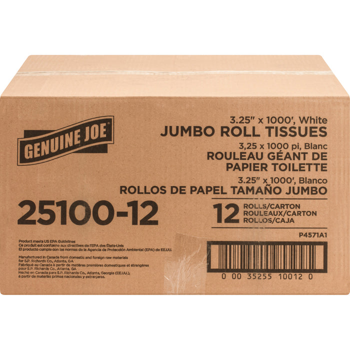 Genuine Joe Jumbo Roll Bath Tissues