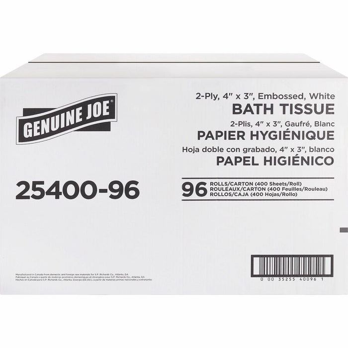 Genuine Joe 2-ply Standard Bath Tissue Rolls