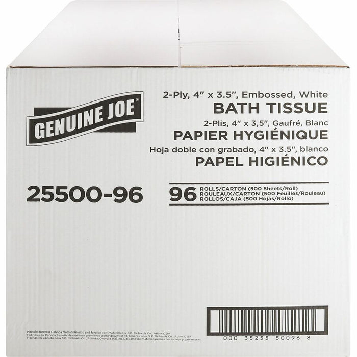 Genuine Joe 2-ply Standard Bath Tissue Rolls