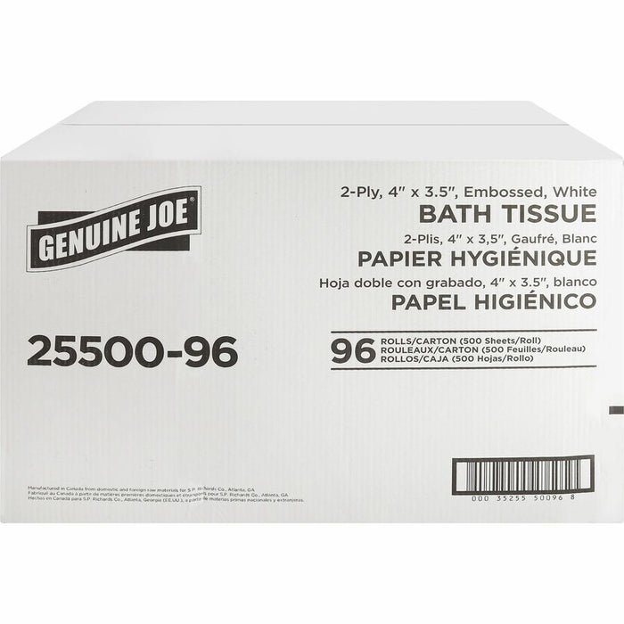 Genuine Joe 2-ply Standard Bath Tissue Rolls