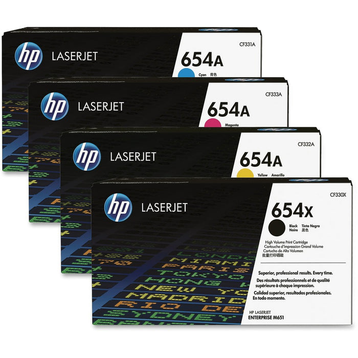 HP 654A (CF331A) Original Laser Toner Cartridge - Single Pack - Cyan - 1 Each