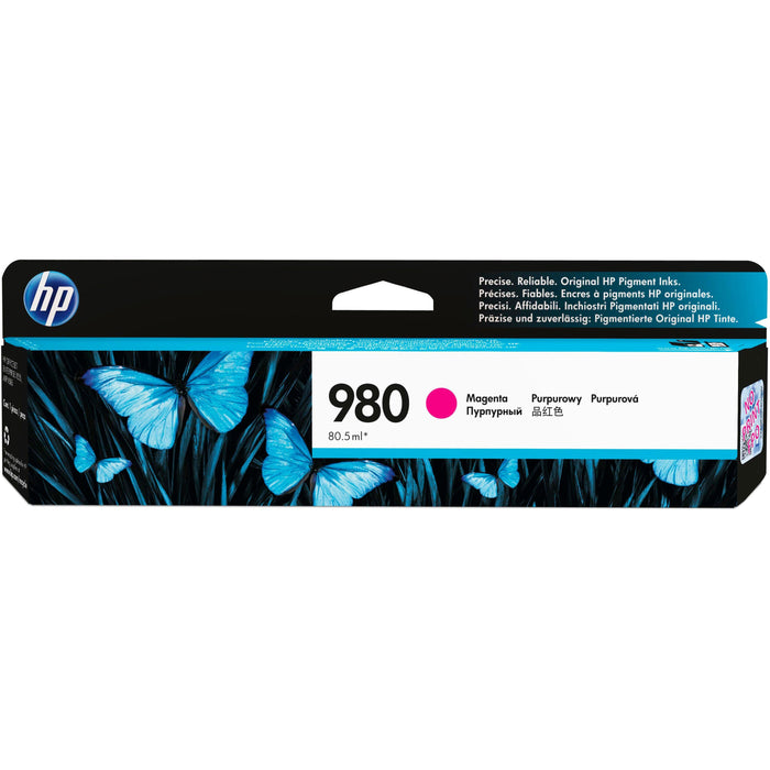 HP 980 (D8J08A) Original Inkjet Ink Cartridge - Single Pack - Magenta - 1 Each