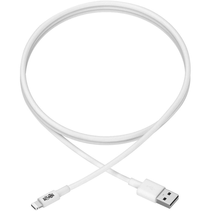 Tripp Lite 3ft Lightning USB Sync/Charge Cable for Apple Iphone / Ipad White 3'