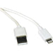 Tripp Lite 3ft Lightning USB Sync/Charge Cable for Apple Iphone / Ipad White 3'