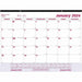 Brownline Vinyl Strip Monthly Desk Pad