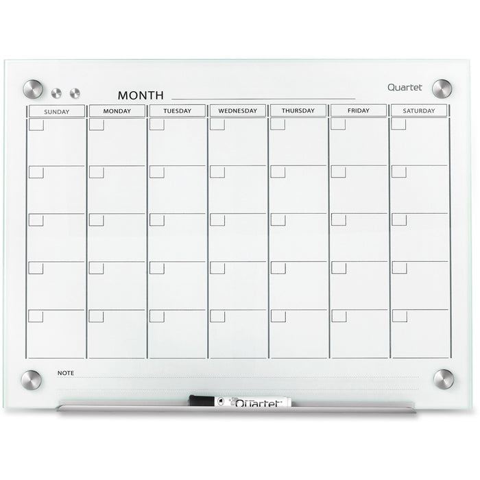 Quartet Infinity Glass Glass Dry-Erase Calendar Board