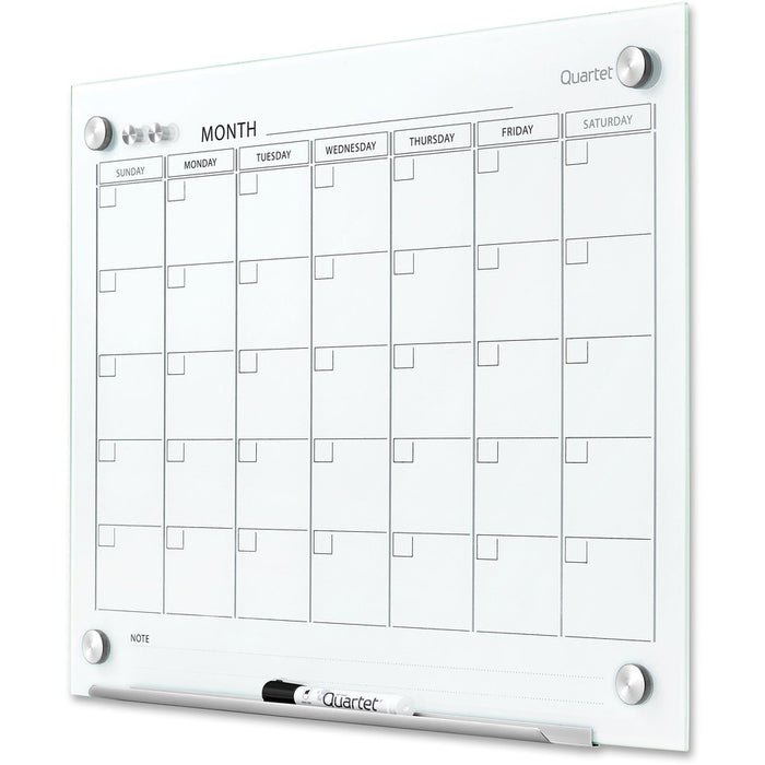 Quartet Infinity Glass Glass Dry-Erase Calendar Board