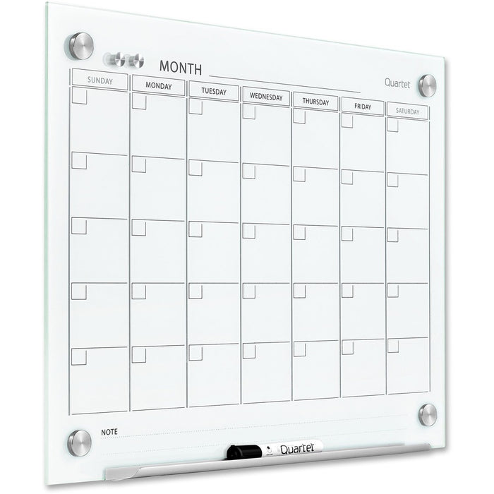 Quartet Infinity Glass Glass Dry-Erase Calendar Board