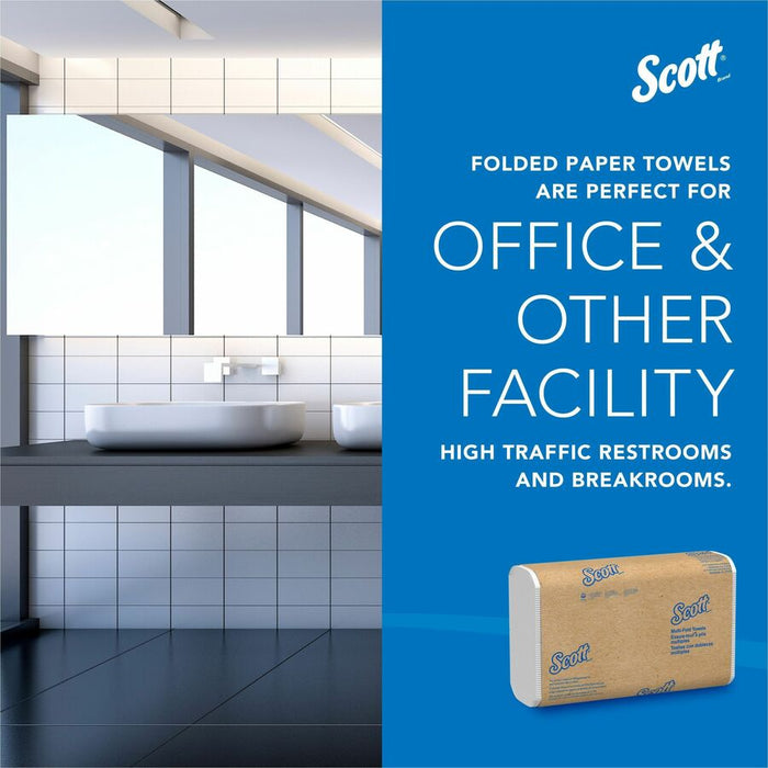 Scott 100% Recycled Fiber Multifold Paper Towels with Absorbency Pockets