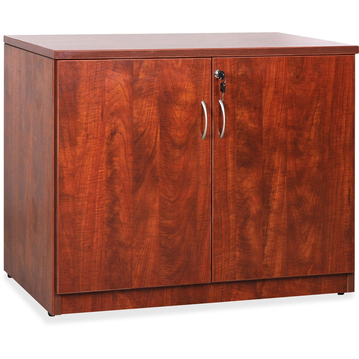 Lorell Essentials Series Cherry 2-door Storage Cabinet