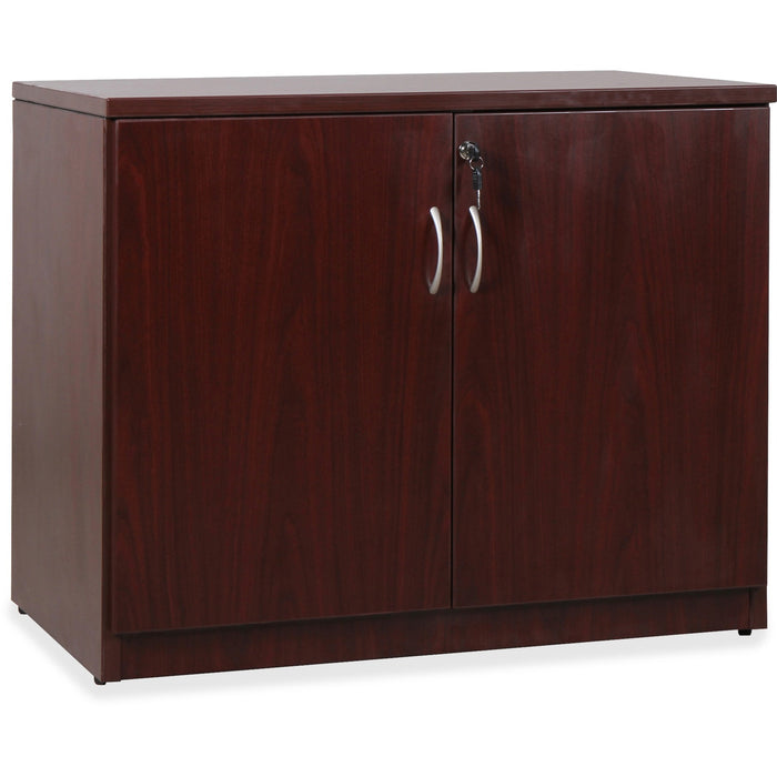 Lorell Essentials Series Mahogany 2-door Storage Cabinet