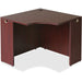 Lorell Essentials Series Mahogany Corner Desk