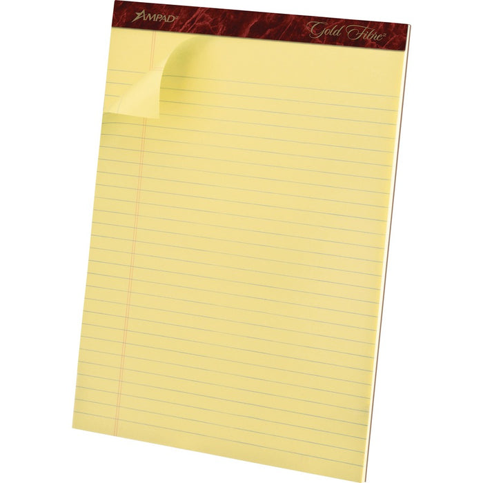 TOPS Gold Fibre Premium Rule Writing Pads - Letter