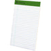 TOPS Recycled Perforated Jr. Legal Rule Pads