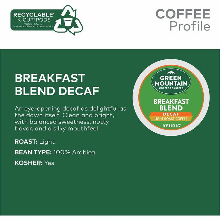 Green Mountain Coffee Roasters® K-Cup Breakfast Blend Decaf Coffee